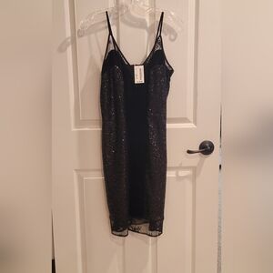 Black dress with sequins